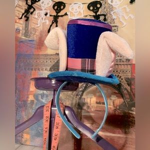 Easter bunny top hat headband